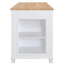 Load image into Gallery viewer, Design Element KD-01-W Medley 54 In. Kitchen Island With Slide Out Table in White