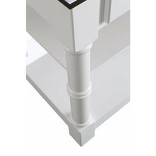 Load image into Gallery viewer, Design Element KD-03-36-W-WD Monterey 36 In. Kitchen Island With Dark Walnut Veneered Wood Countertop in White