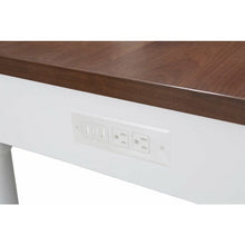 Load image into Gallery viewer, Design Element KD-03-80-W-WD Monterey 80 In. Kitchen Island With Dark Walnut Veneered Wood Countertop in White