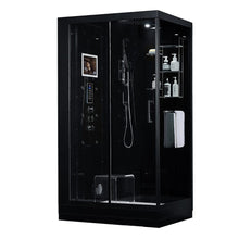 Load image into Gallery viewer, Maya Bath 207 Lucca-Black-Left Steam Shower
