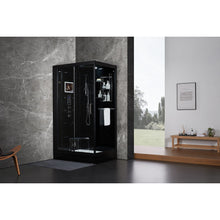 Load image into Gallery viewer, Maya Bath 207 Lucca-Black-Left Steam Shower