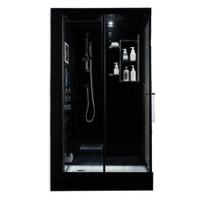 Load image into Gallery viewer, Maya Bath 207 Lucca-Black-Left Steam Shower