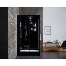 Load image into Gallery viewer, Maya Bath 207 Lucca-Black-Left Steam Shower