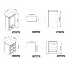 Load image into Gallery viewer, Design Element ML-84MC-BLU Milano 84" Double Sink Bathroom Vanity Modular Set in Blue