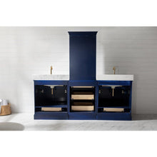 Load image into Gallery viewer, Design Element ML-84MC-BLU Milano 84" Double Sink Bathroom Vanity Modular Set in Blue