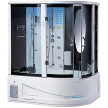 Load image into Gallery viewer, Maya Bath 120 Siena-White-Left Steam Shower