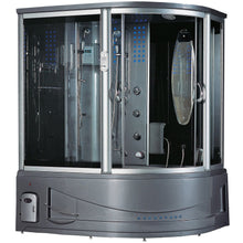 Load image into Gallery viewer, Maya Bath 122 Siena-Gray-Left Steam Shower