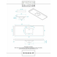 Load image into Gallery viewer, Wyndham Collection WCG242466SWBWCUNSMXX Beckett 66 Inch Single Bathroom Vanity in White, White Cultured Marble Countertop, Undermount Square Sink, Matte Black Trim