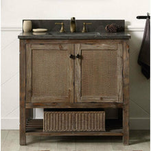 Load image into Gallery viewer, Legion Furniture WH5136-BR 36" SOLID WOOD SINK VANITY WITH MOON STONE TOP-NO FAUCET