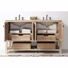 Load image into Gallery viewer, Legion Furniture WH5160 60" SOLID WOOD SINK VANITY WITH MARBLE TOP-NO FAUCET