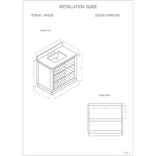Load image into Gallery viewer, Legion Furniture WH8536 36" WOOD SINK VANITY MATCH WITH MARBLE TOP -NO FAUCET