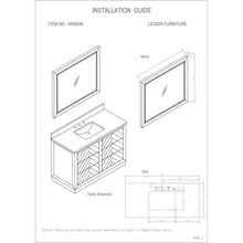 Load image into Gallery viewer, Legion Furniture WH8548 48" WOOD SINK VANITY MATCH WITH MARBLE TOP -NO FAUCET