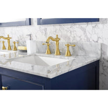 Load image into Gallery viewer, Legion Furniture WLF2154-B 54" BLUE FINISH DOUBLE SINK VANITY CABINET WITH CARRARA WHITE TOP