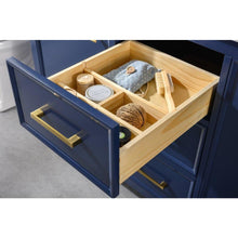 Load image into Gallery viewer, Legion Furniture WLF2154-B 54" BLUE FINISH DOUBLE SINK VANITY CABINET WITH CARRARA WHITE TOP