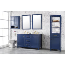 Load image into Gallery viewer, Legion Furniture WLF2154-B 54" BLUE FINISH DOUBLE SINK VANITY CABINET WITH CARRARA WHITE TOP
