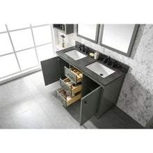 Load image into Gallery viewer, Legion Furniture WLF2154-PG 54" PEWTER GREEN FINISH DOUBLE SINK VANITY CABINET WITH BLUE LIME STONE TOP