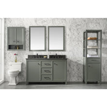 Load image into Gallery viewer, Legion Furniture WLF2154-PG 54" PEWTER GREEN FINISH DOUBLE SINK VANITY CABINET WITH BLUE LIME STONE TOP