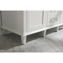 Load image into Gallery viewer, Legion Furniture WLF2254-W 54" WHITE FINISH DOUBLE SINK VANITY CABINET WITH CARRARA WHITE TOP