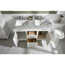 Load image into Gallery viewer, Legion Furniture WLF2254-W 54" WHITE FINISH DOUBLE SINK VANITY CABINET WITH CARRARA WHITE TOP