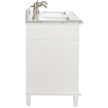 Load image into Gallery viewer, Legion Furniture WLF2254-W 54" WHITE FINISH DOUBLE SINK VANITY CABINET WITH CARRARA WHITE TOP