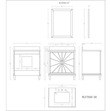 Load image into Gallery viewer, Legion Furniture WLF7040-30-CW 30" ANTIQUE COFFEE SINK VANITY, NO FAUCET
