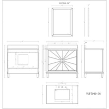 Load image into Gallery viewer, Legion Furniture WLF7040-36-CW 36" ANTIQUE COFFEE SINK VANITY, NO FAUCET