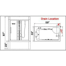 Load image into Gallery viewer, Mesa Yukon 501 Steam Shower 59" X 33" X 87"