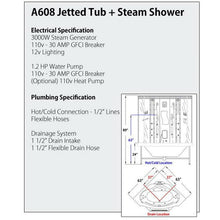 Load image into Gallery viewer, Mesa 608A Steam Shower 63" X 63" X 85"