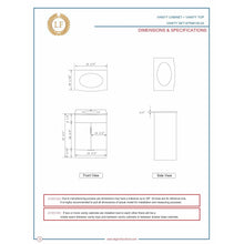 Load image into Gallery viewer, Legion Furniture WTM8130-24-B-PVC 24" BLUE BATHROOM VANITY - PVC