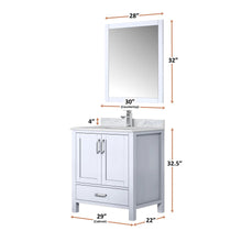 Load image into Gallery viewer, Lexora LJ342230SA00000 Jacques 30&quot; White Vanity Cabinet Only