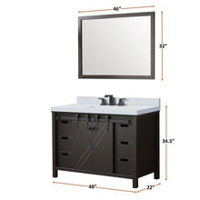 Load image into Gallery viewer, Lexora LM342248SC00000 Marsyas 48&quot; Brown Vanity Cabinet Only