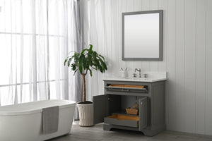 Design Element ML-36-GY Milano 36" Bathroom Vanity in Gray