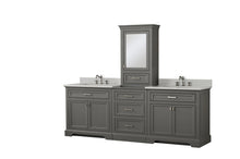 Load image into Gallery viewer, Design Element ML-96MC-GY Milano 96&quot; Double Sink Bathroom Vanity Modular Set in Gray