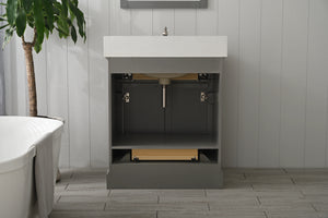 Design Element ML-30-GY Milano 30" Bathroom Vanity in Gray