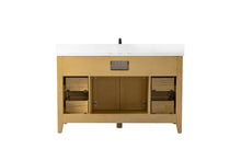 Load image into Gallery viewer, Design Element BK-54-OKM Burbank 54 in Single Sink Oak Bath Vanity with White Quartz Top