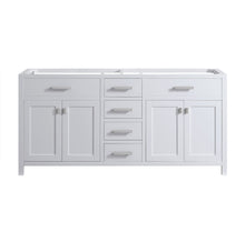 Load image into Gallery viewer, Design Element DEC076B-W-CB London 71-in White Bathroom Vanity Base Cabinet without Top
