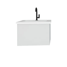 Load image into Gallery viewer, LAVIVA 313VTR-24CW-MW Vitri 24&quot; Cloud White Bathroom Vanity with VIVA Stone Matte White Solid Surface Countertop