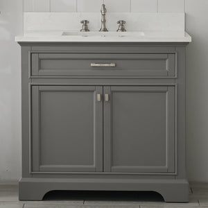 Design Element ML-36-GY Milano 36" Bathroom Vanity in Gray