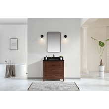 Load image into Gallery viewer, Legion Furniture WK2428-36-EB-WITH BLACK NATURAL TOP 36&quot; EBONY SINK VANITY