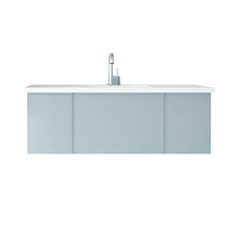 Load image into Gallery viewer, LAVIVA 313VTR-48FG-MW Vitri 48&quot; Fossil Grey Bathroom Vanity with VIVA Stone Matte White Solid Surface Countertop