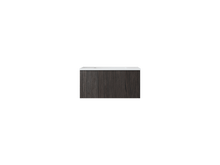 Load image into Gallery viewer, LAVIVA 313LGN-30CR-MW Legno 30&quot; Carbon Oak Bathroom Vanity with Matte White VIVA Stone Solid Surface Countertop