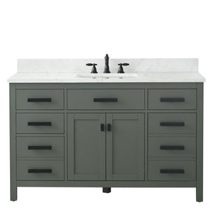 Design Element V01-54-VG Valentino 54" Single Sink Vanity  Green