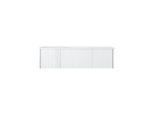 LAVIVA 313LGN-54AW-MW Legno 54" Alabaster White Bathroom Vanity with Matte White VIVA Stone Solid Surface Countertop