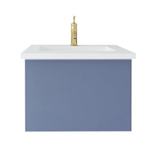 Load image into Gallery viewer, LAVIVA 313VTR-24NB-MW Vitri 24&quot; Nautical Blue Bathroom Vanity with VIVA Stone Matte White Solid Surface Countertop