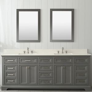 Design Element ML-84-GY Milano 84" Bathroom Vanity in Gray