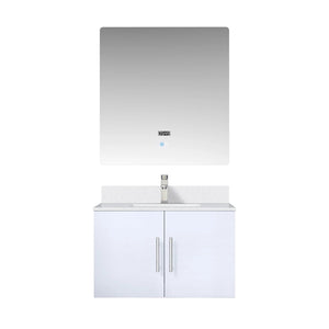 Lexora LG192230DM00000 Geneva 30" Glossy White Vanity Cabinet Only