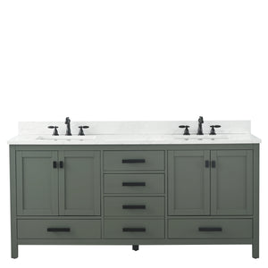 Design Element V01-72-VG Valentino 72" Double Sink Vanity in Green