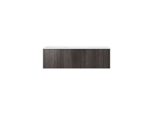 Load image into Gallery viewer, LAVIVA 313LGN-48CR-MW Legno 48&quot; Carbon Oak Bathroom Vanity with Matte White VIVA Stone Solid Surface Countertop