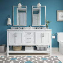 Load image into Gallery viewer, Design Element AF-61-WHI Affinity 61&quot; Single Sink Vanity in White