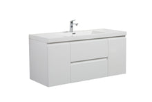 Load image into Gallery viewer, LAVIVA 313AUR-48GPW-GW Aurora 48&quot; Glossy Polar White Wall Hung Bathroom Vanity with White Acrylic Countertop